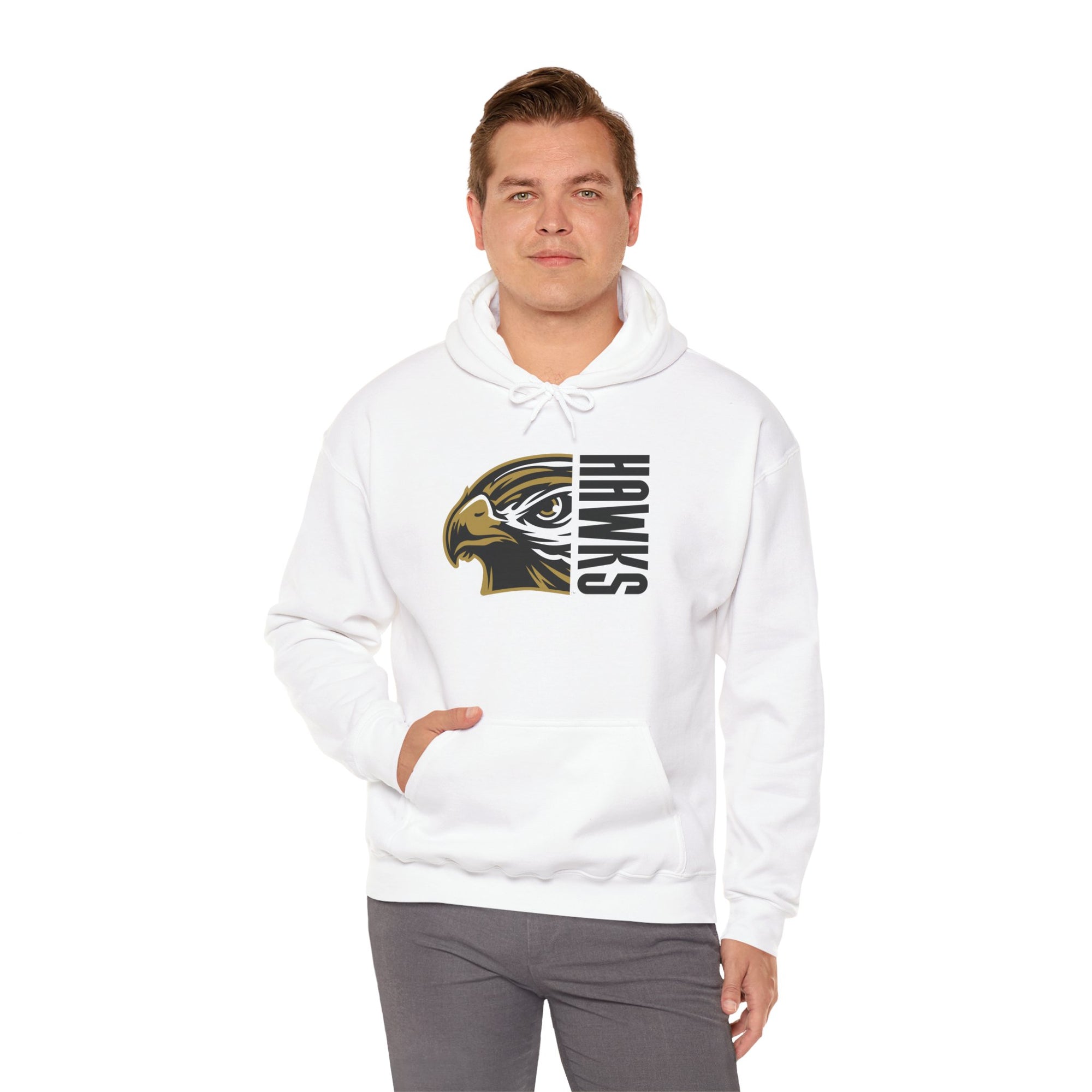 Horace Hawks Gildan Heavy Blend Hoodie | School Spirit Sweatshirt | Game Day & Everyday Wear
