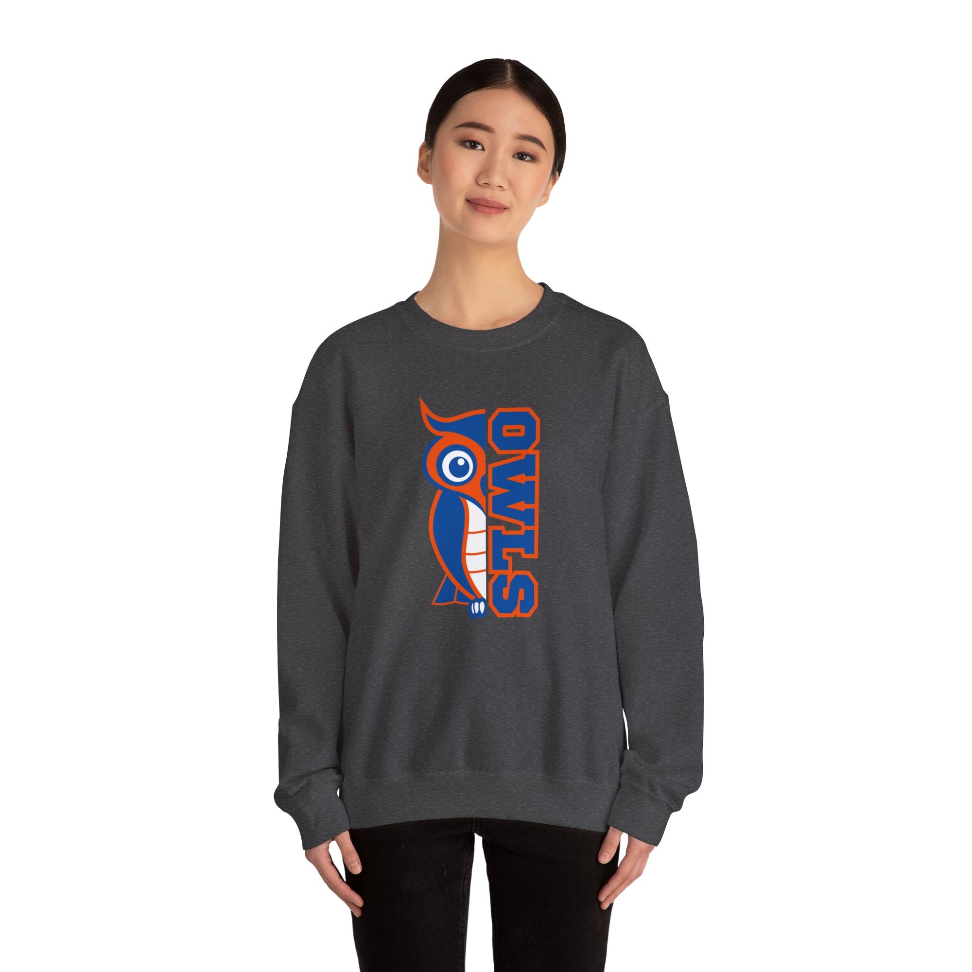 Osgood Owls Crewneck Sweatshirt | Gildan Heavy Blend 18000 | School Spirit Wear | Teacher & Student Sweatshirt | Game Day & Dress-Up Day Apparel