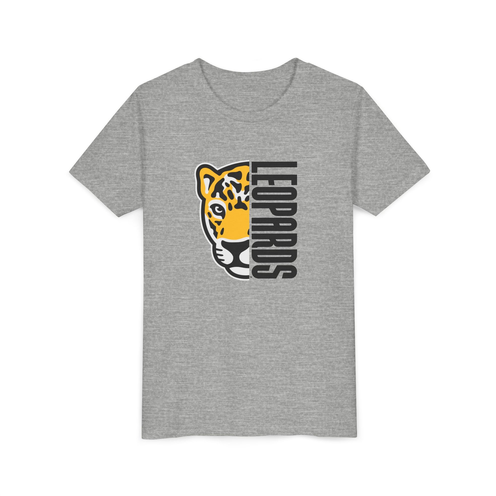 Meadowlark Leopard Youth Tee, Fun Graphic Shirt for Kids, School Mascot Tshirt