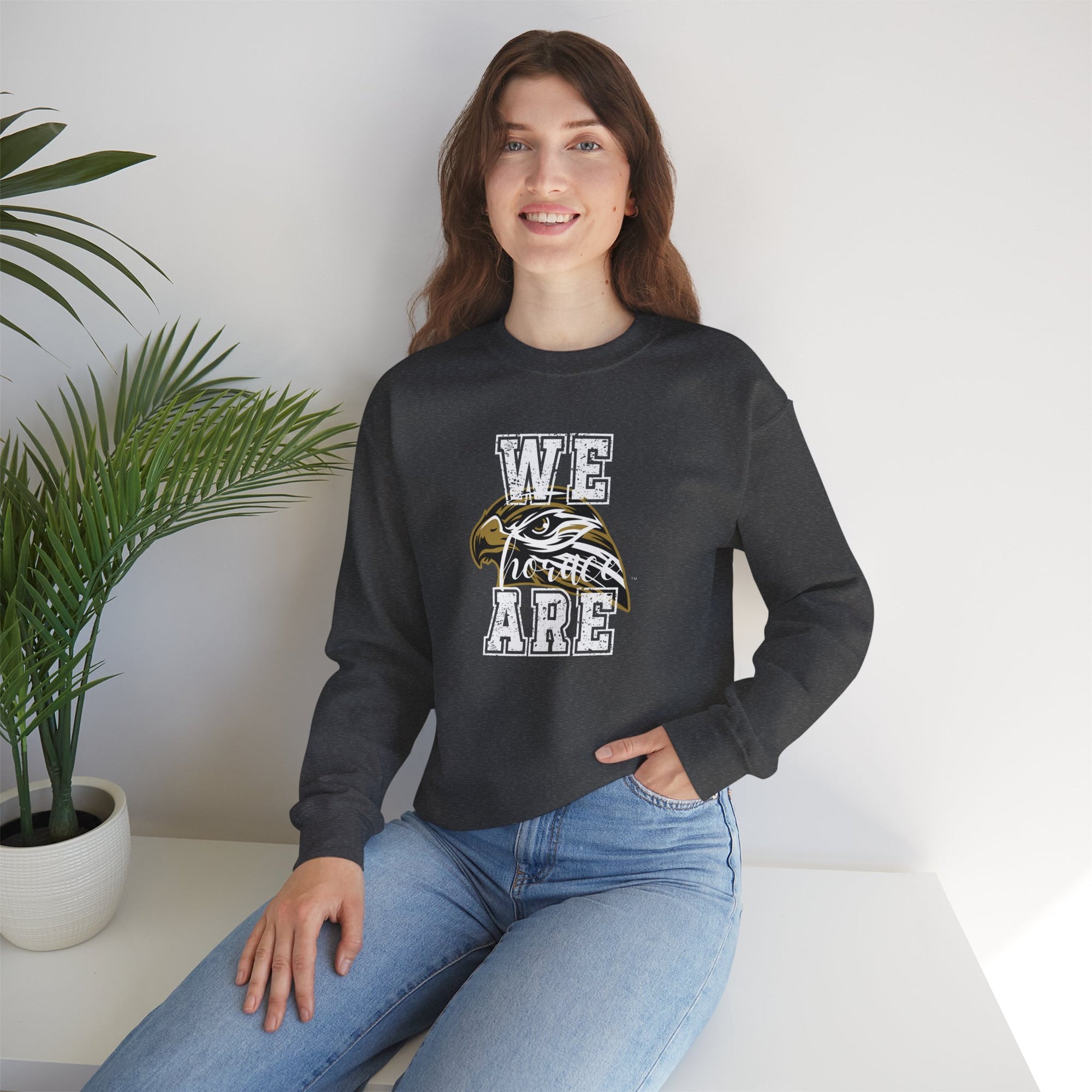LOCAL PICK UP- We Are Horace Unisex Sweatshirt | Gildan Heavy Blend Crewneck | Teacher & Student Spirit Wear | School Dress Up Days | Mascot Sweatshirt