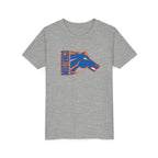 Sheyenne Mustangs Youth Tee, School Mascot Kids Bella & Canvas Shirt, Team Logo Children's Top, High School Team Clothing