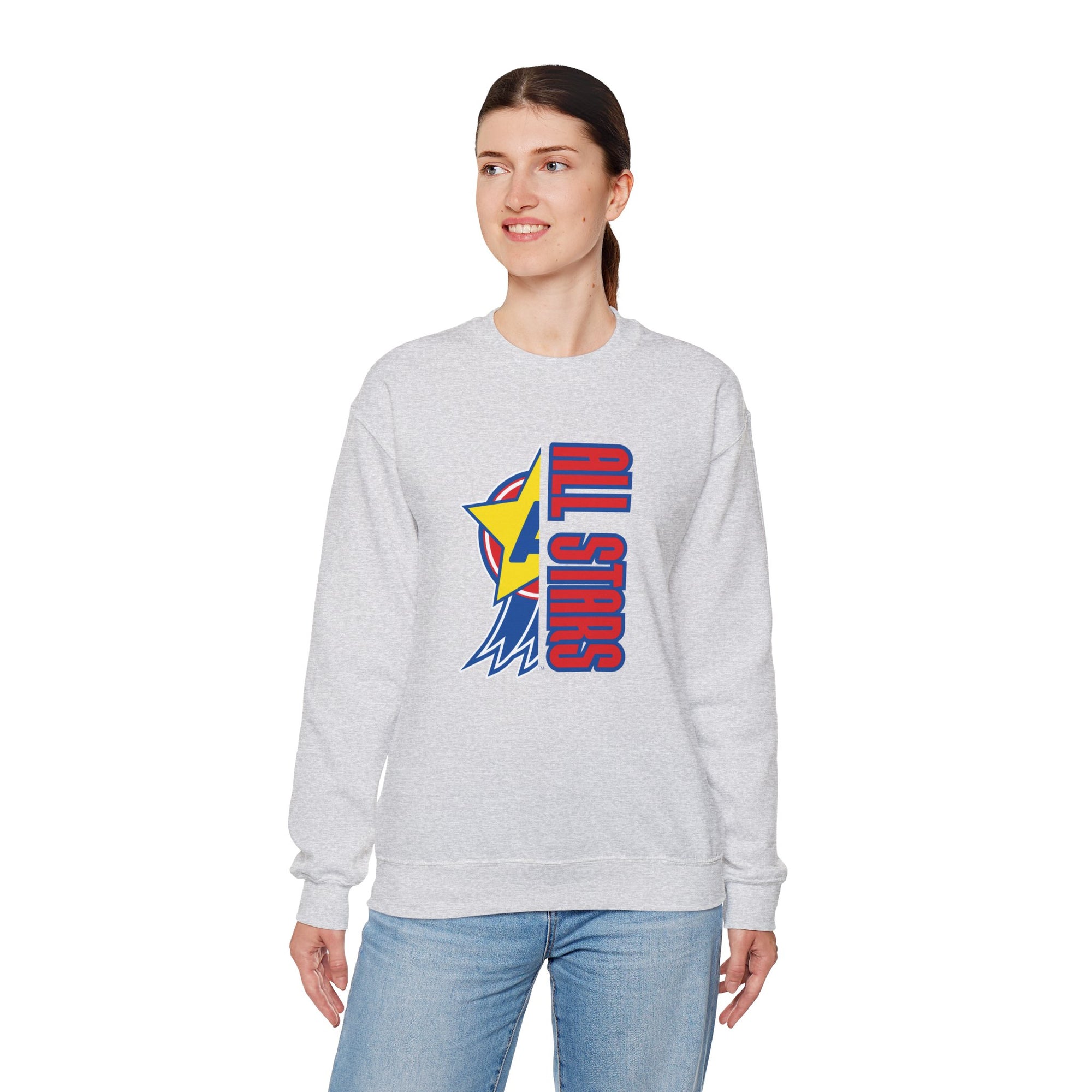 Aurora All Stars Crewneck Sweatshirt | Gildan Heavy Blend 18000 | School Spirit Wear | Teacher & Student Sweatshirt |Dress-Up Day Apparel