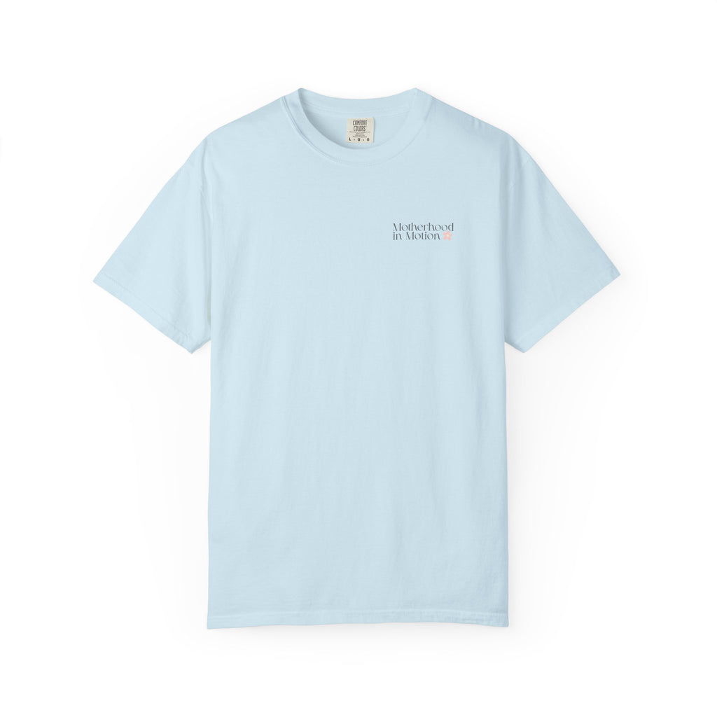 🌸 Motherhood in Motion 🏃‍♀️Comfort Colors 1717 T-Shirt  | Running Mom Mental Wellness Tee 💗
