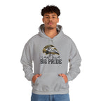 Small Town, Big Pride- Gildan Heavy Blend Unisex Hoodie – Hawk Mascot Sweatshirt