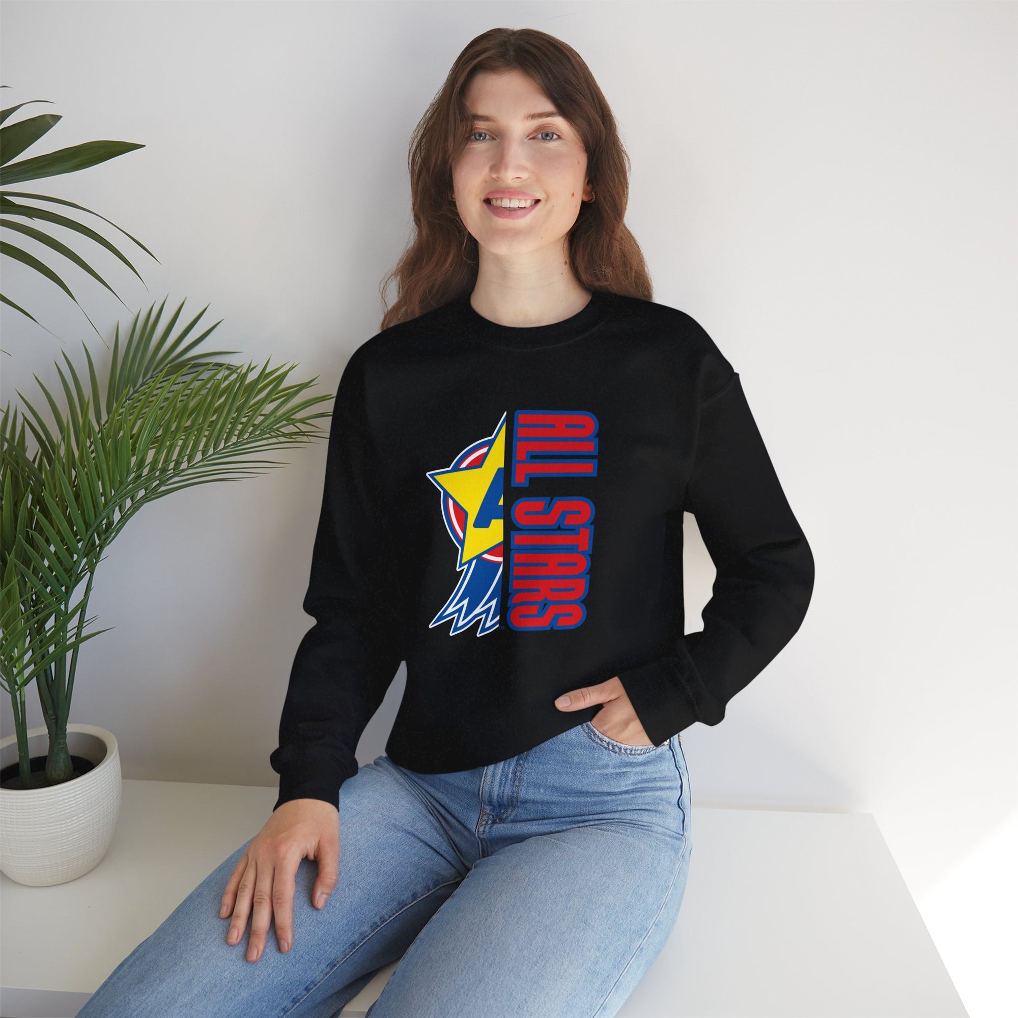 Aurora All Stars Crewneck Sweatshirt | Gildan Heavy Blend 18000 | School Spirit Wear | Teacher & Student Sweatshirt |Dress-Up Day Apparel