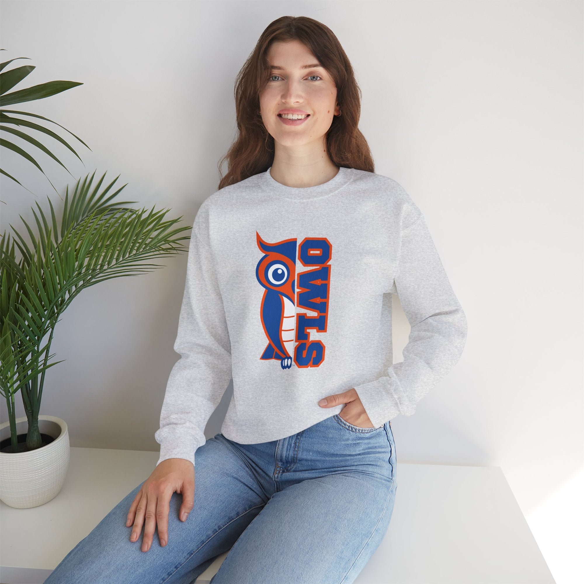 Osgood Owls Crewneck Sweatshirt | Gildan Heavy Blend 18000 | School Spirit Wear | Teacher & Student Sweatshirt | Game Day & Dress-Up Day Apparel
