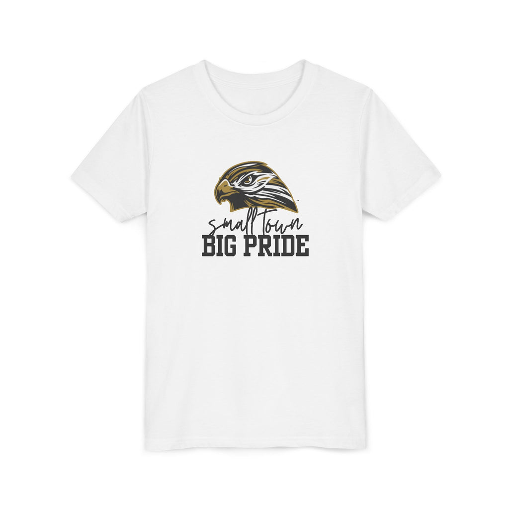 LOCAL PICK UP- Small Town Big Pride Hawk Youth T-Shirt – Youth Bella & Canvas Soft Tee for Kids