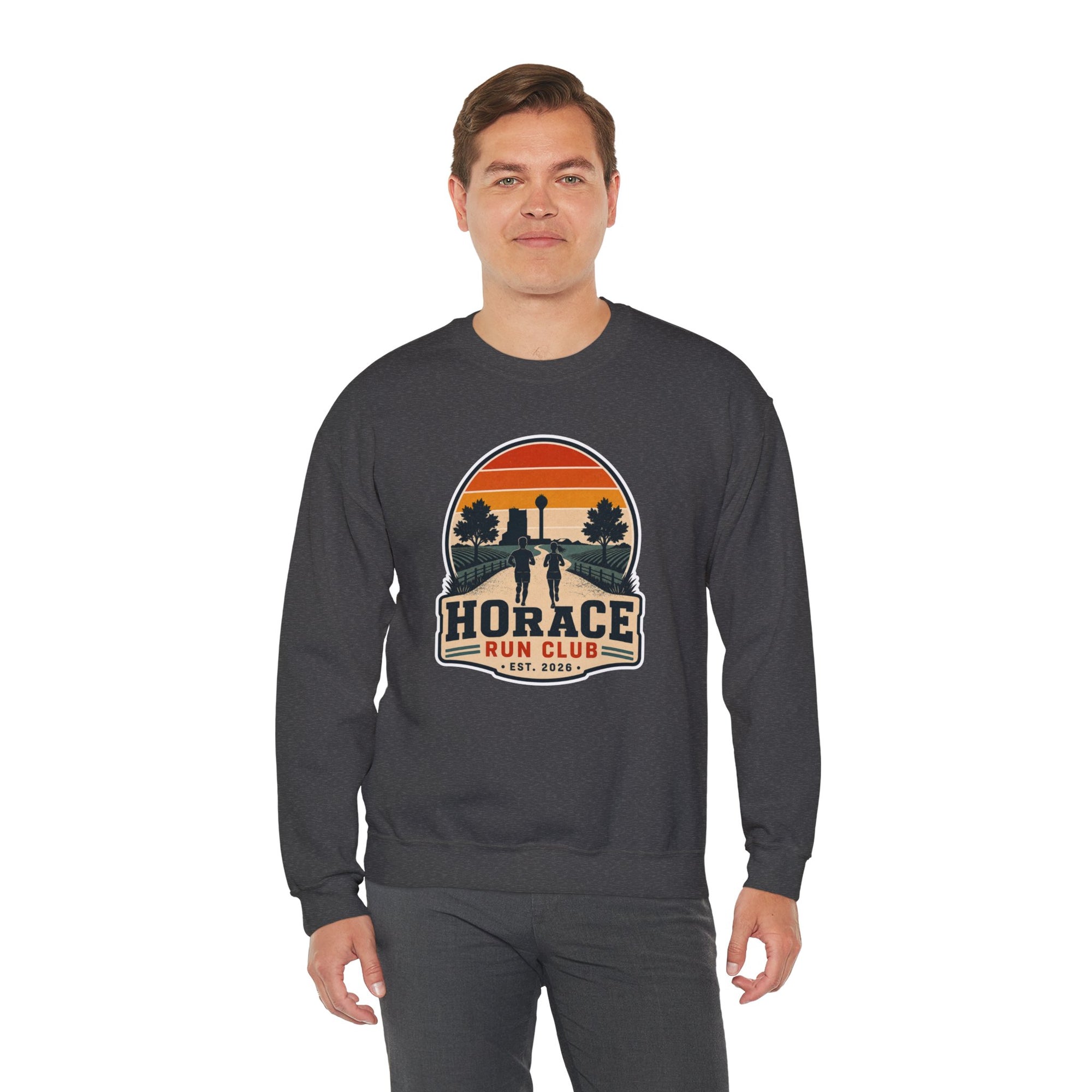 Horace Run Club Crewneck Sweatshirt | Gildan 18000