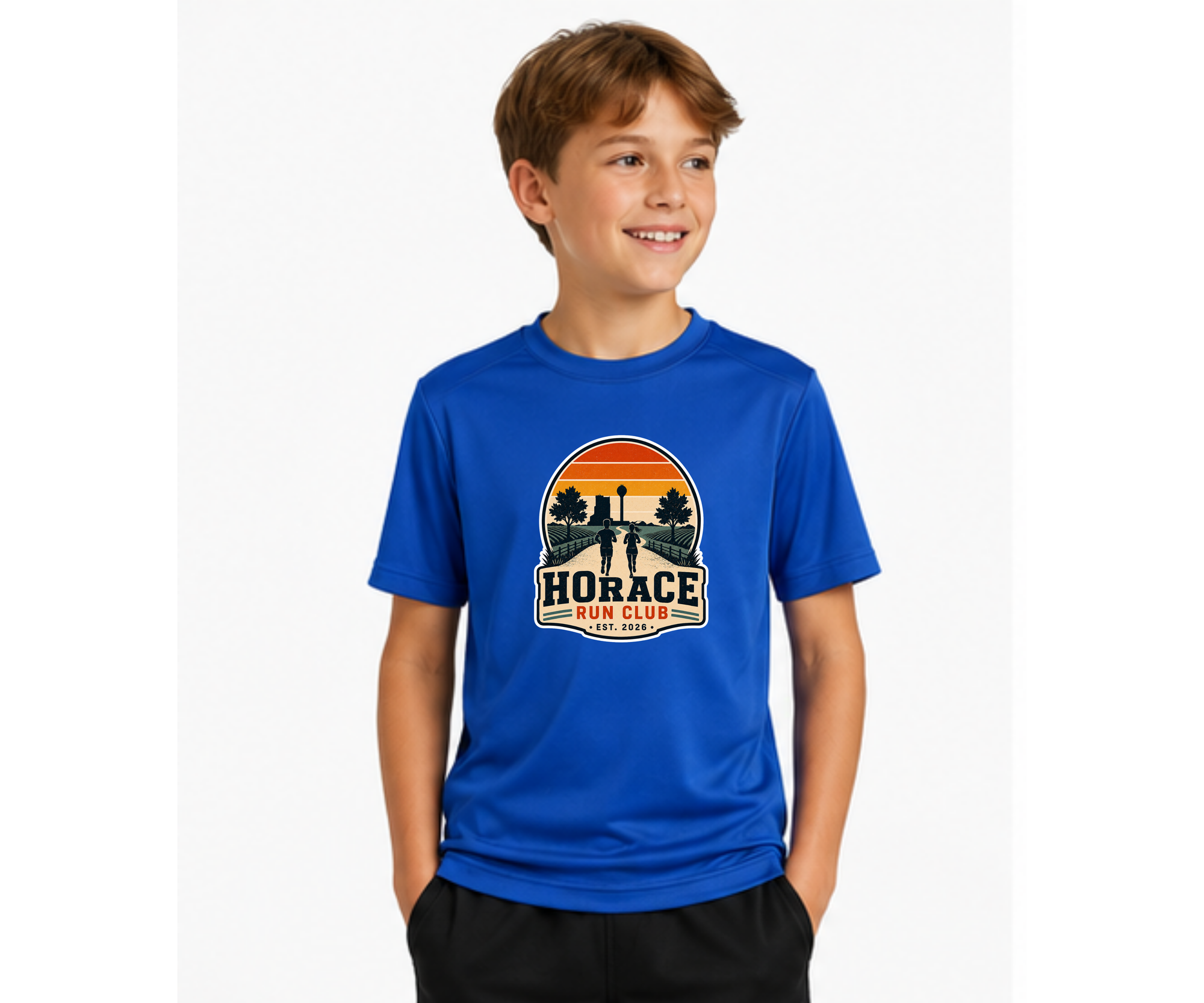 Youth Horace Run Club Performance Tee | Sport-Tek® PosiCharge® Competitor™ T-Shirt