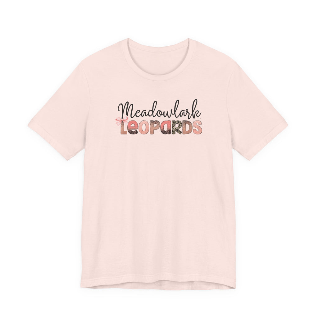 Meadowlark Leopards Unisex Bella & Canvas Tee, Casual T-Shirt, Custom School Spirit Apparel