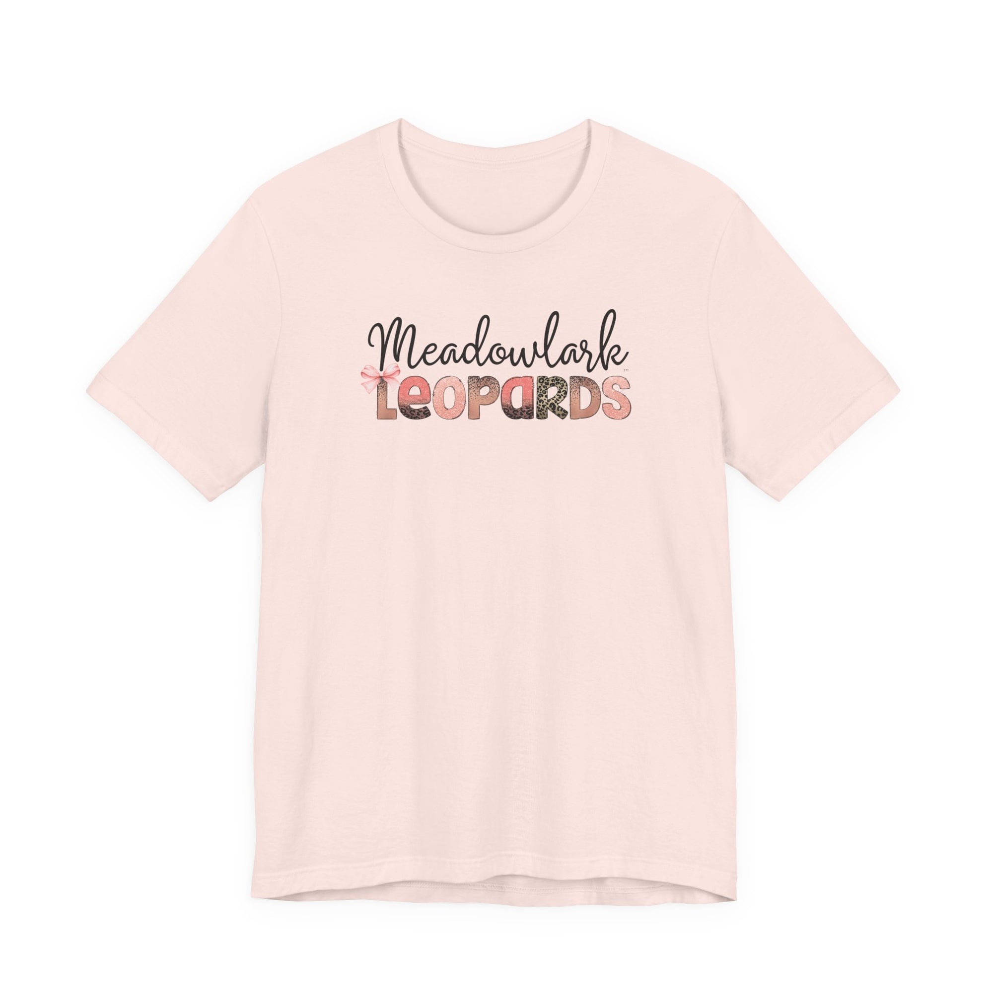 Meadowlark Leopards Unisex Bella & Canvas Tee, Casual T-Shirt, Custom School Spirit Apparel