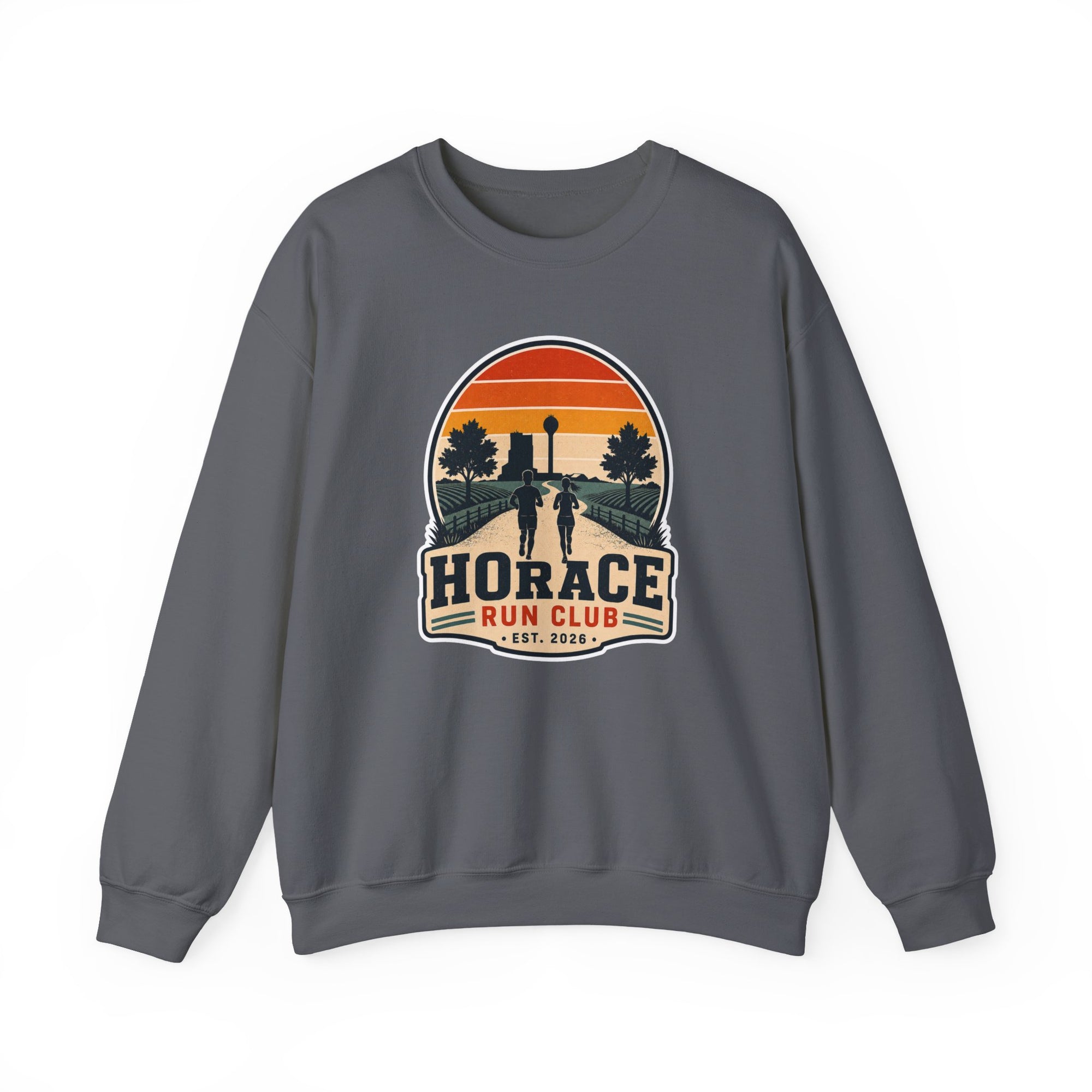Horace Run Club Crewneck Sweatshirt | Gildan 18000