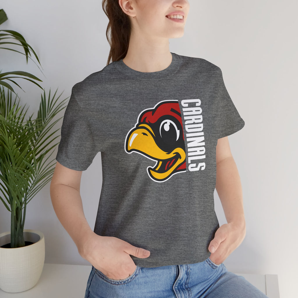Deer Creek Cardinals School Tshirt, Teacher Back to School Unisex Bella & Canvas Tee, Shirt, Gift, Apparel