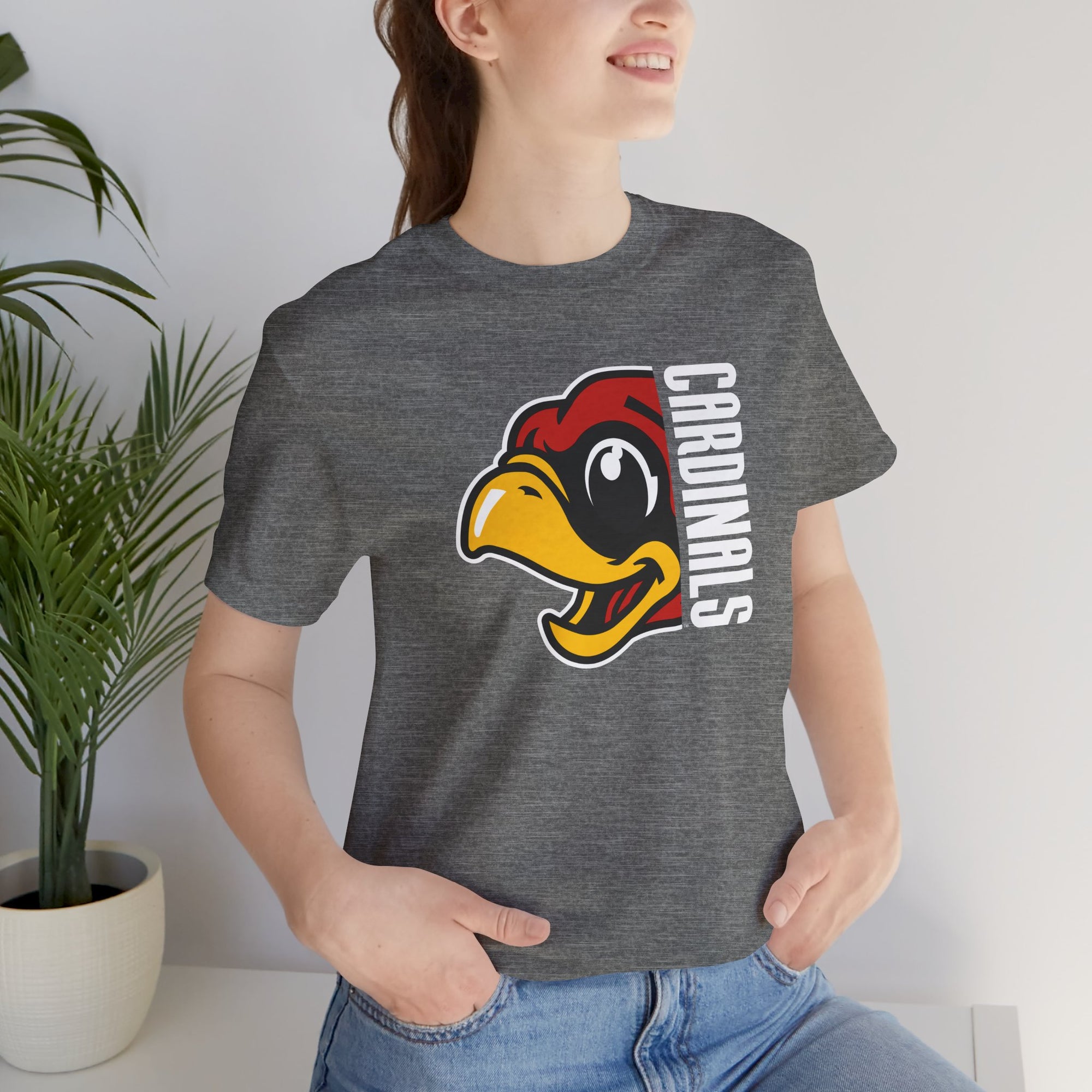 Deer Creek Cardinals School Tshirt, Teacher Back to School Unisex Bella & Canvas Tee, Shirt, Gift, Apparel