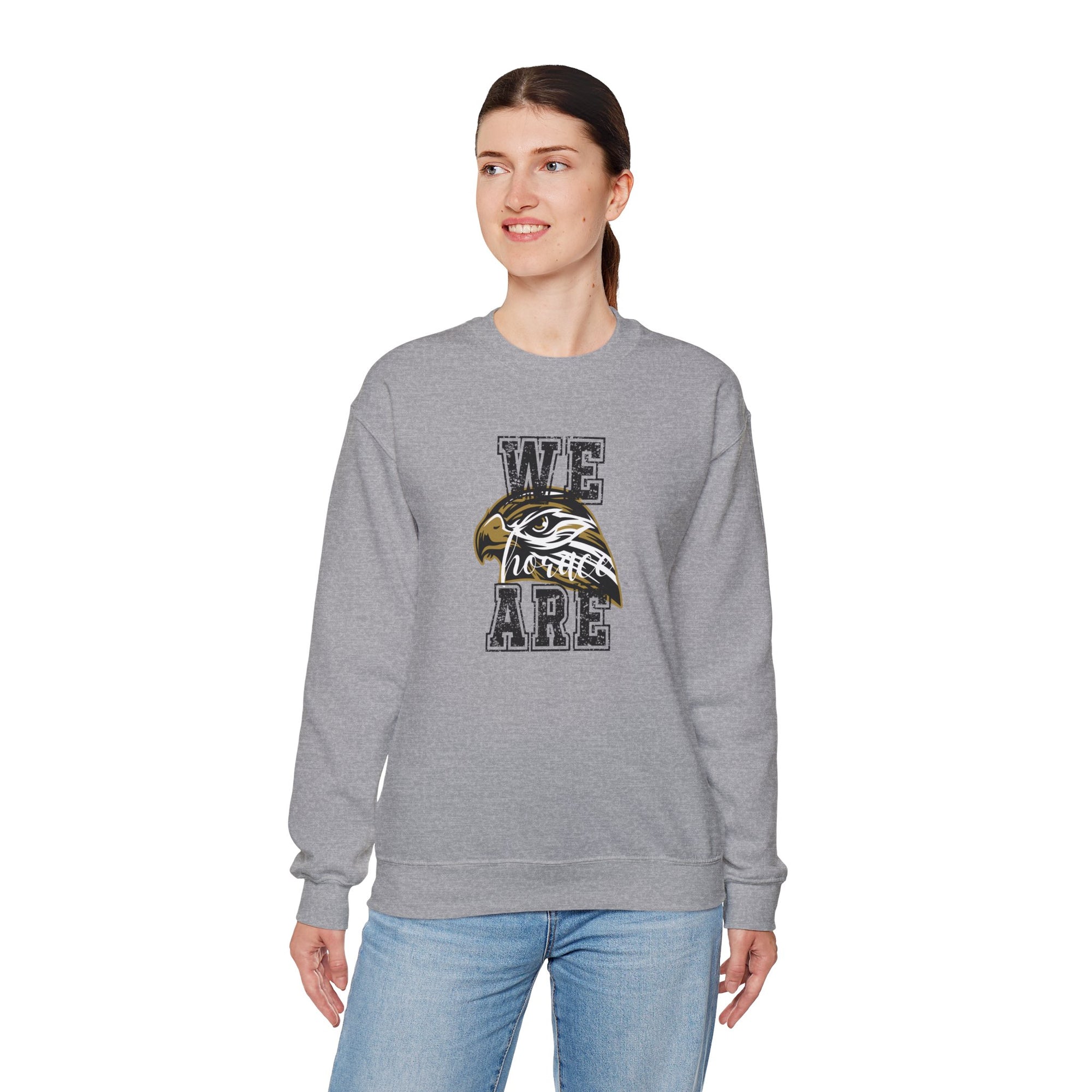LOCAL PICK UP- We Are Horace Unisex Sweatshirt | Gildan Heavy Blend Crewneck | Teacher & Student Spirit Wear | School Dress Up Days | Mascot Sweatshirt