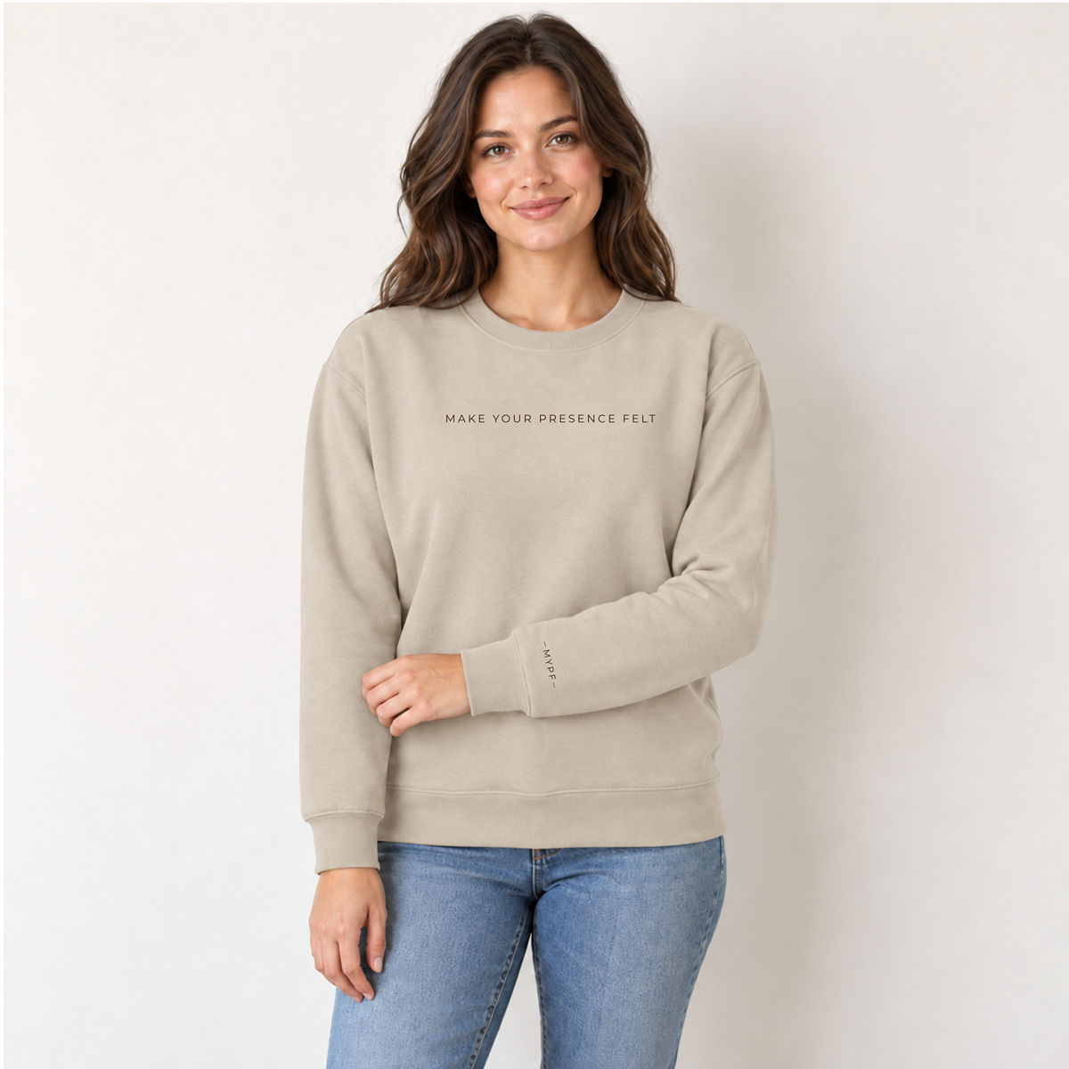 Make Your Presence Felt | District MelloFleece Crewneck