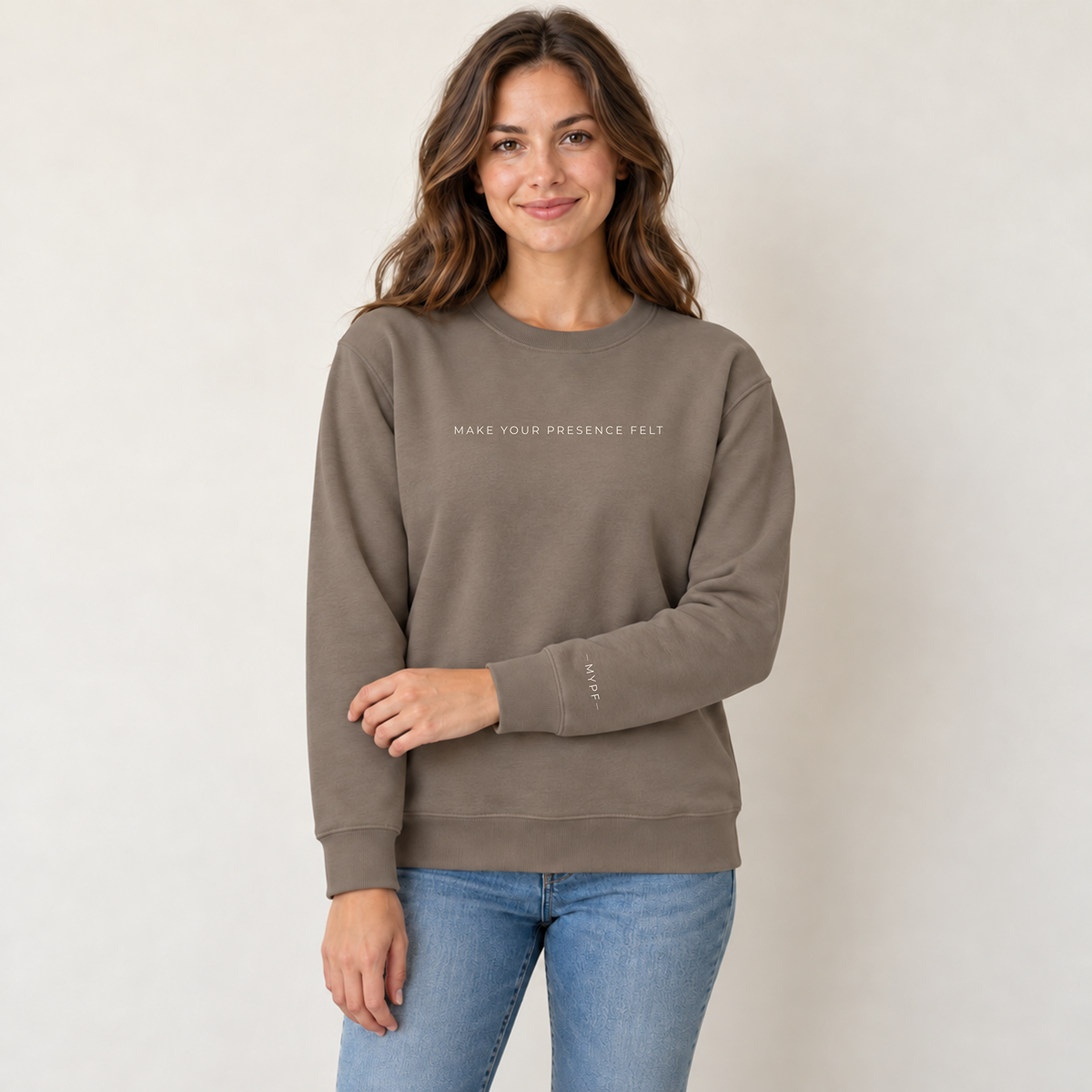 Make Your Presence Felt | District MelloFleece Crewneck