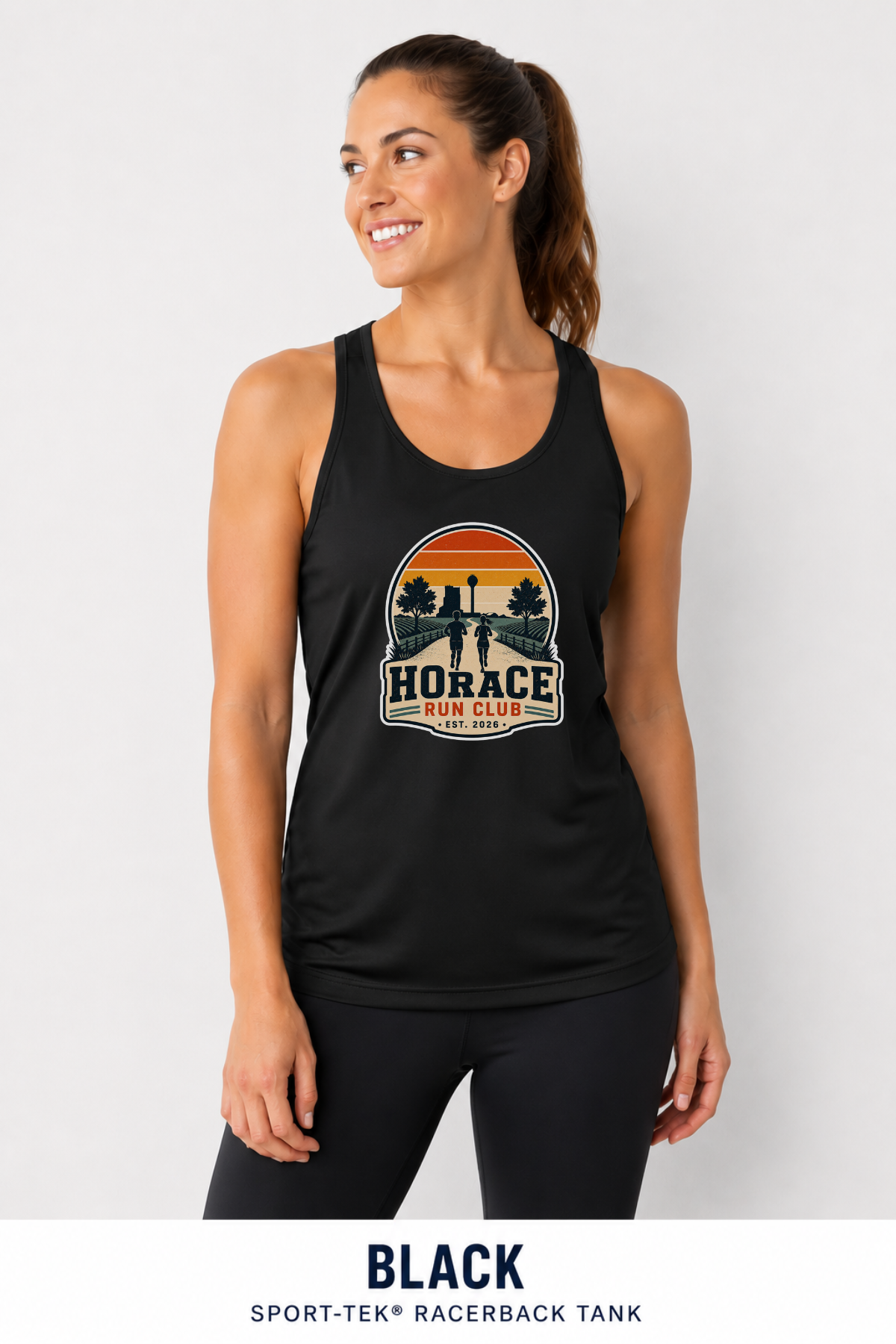 Horace Run Club Women's Sport Tek Racerback Tank