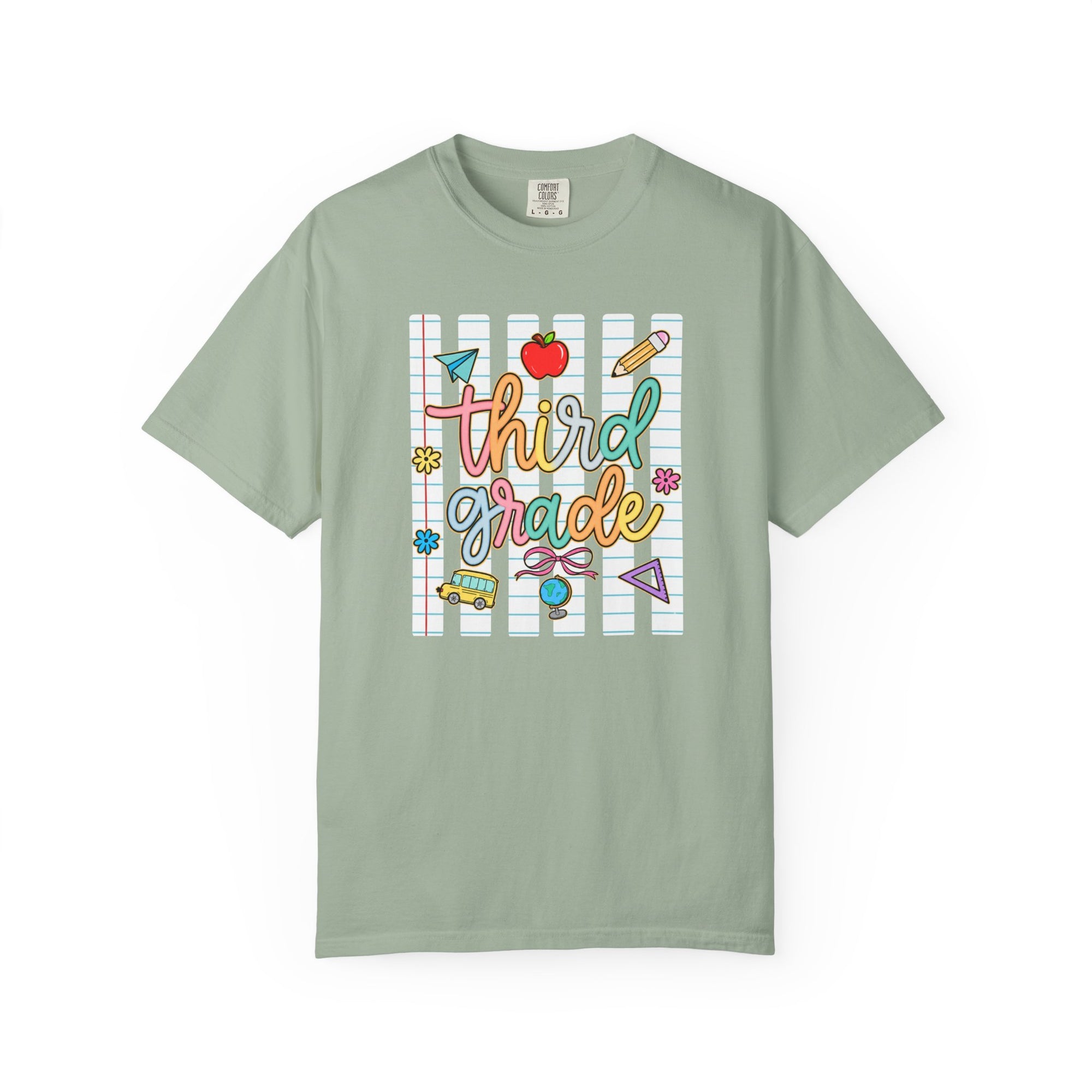 Personalized Back to School Comfort Colors® T-Shirt | Custom Grade Level Tee | First Day of School Shirt