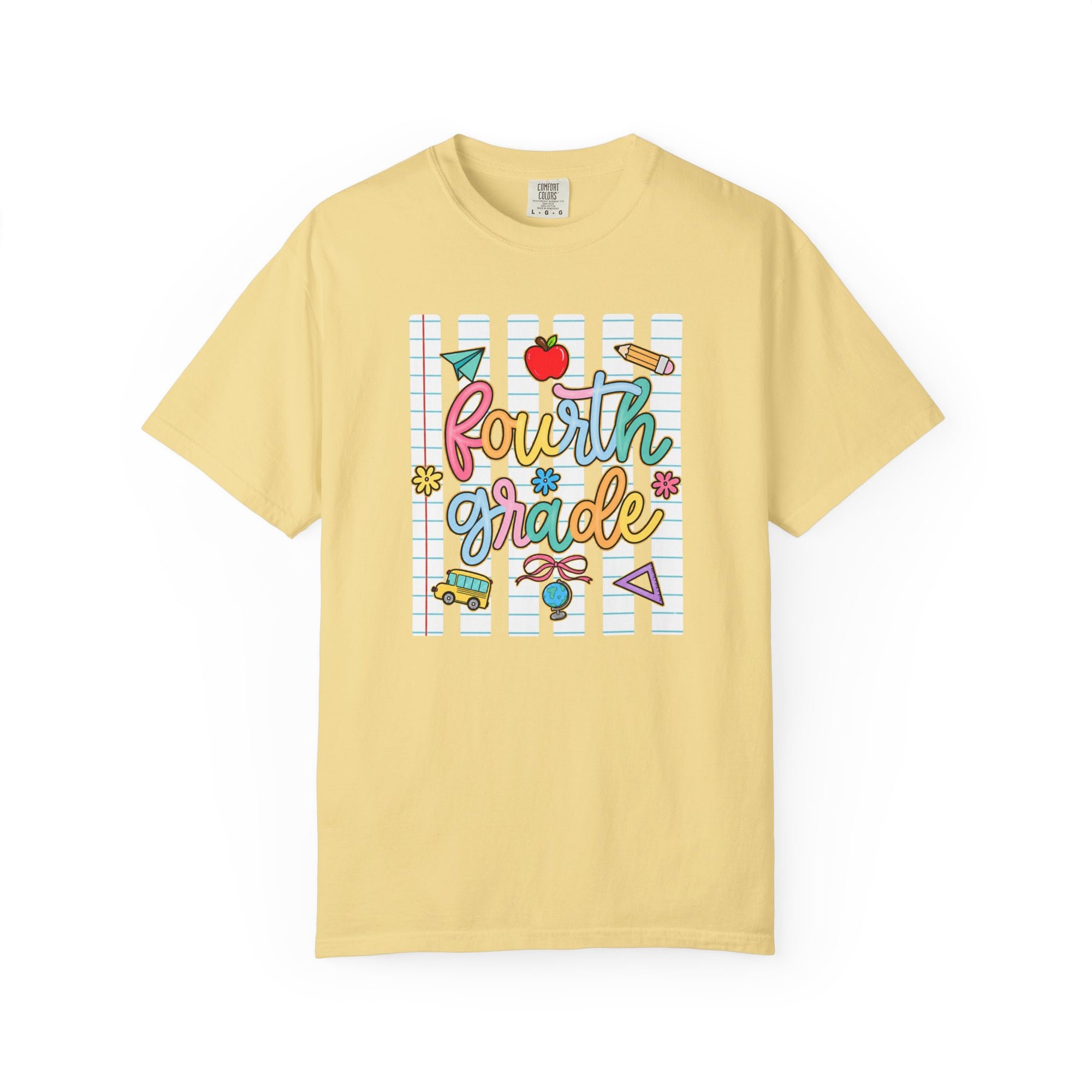 Personalized Back to School Comfort Colors® T-Shirt | Custom Grade Level Tee | First Day of School Shirt