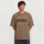 Hawks T-Shirt | Black & Gold Horace Hawks Spirit Tee