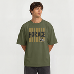 Hawks T-Shirt | Black & Gold Horace Hawks Spirit Tee