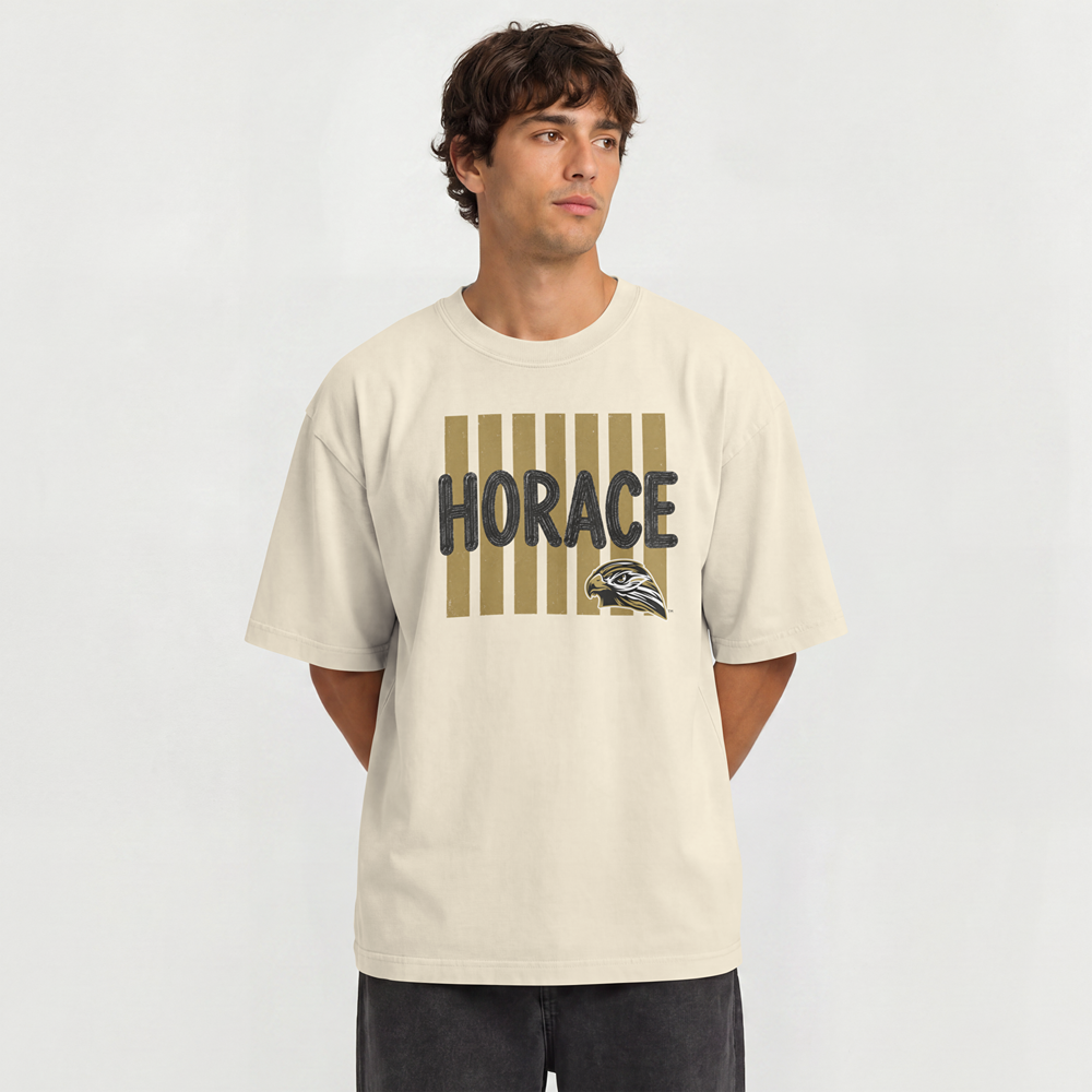 Hawks T-Shirt | Black & Gold Horace Hawks Spirit Tee