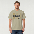 Hawks T-Shirt | Black & Gold Horace Hawks Spirit Tee