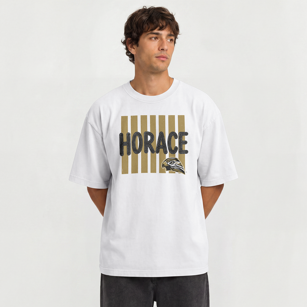Hawks T-Shirt | Black & Gold Horace Hawks Spirit Tee