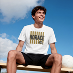 Hawks T-Shirt | Black & Gold Horace Hawks Spirit Tee