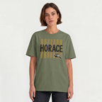 Hawks T-Shirt | Black & Gold Horace Hawks Spirit Tee