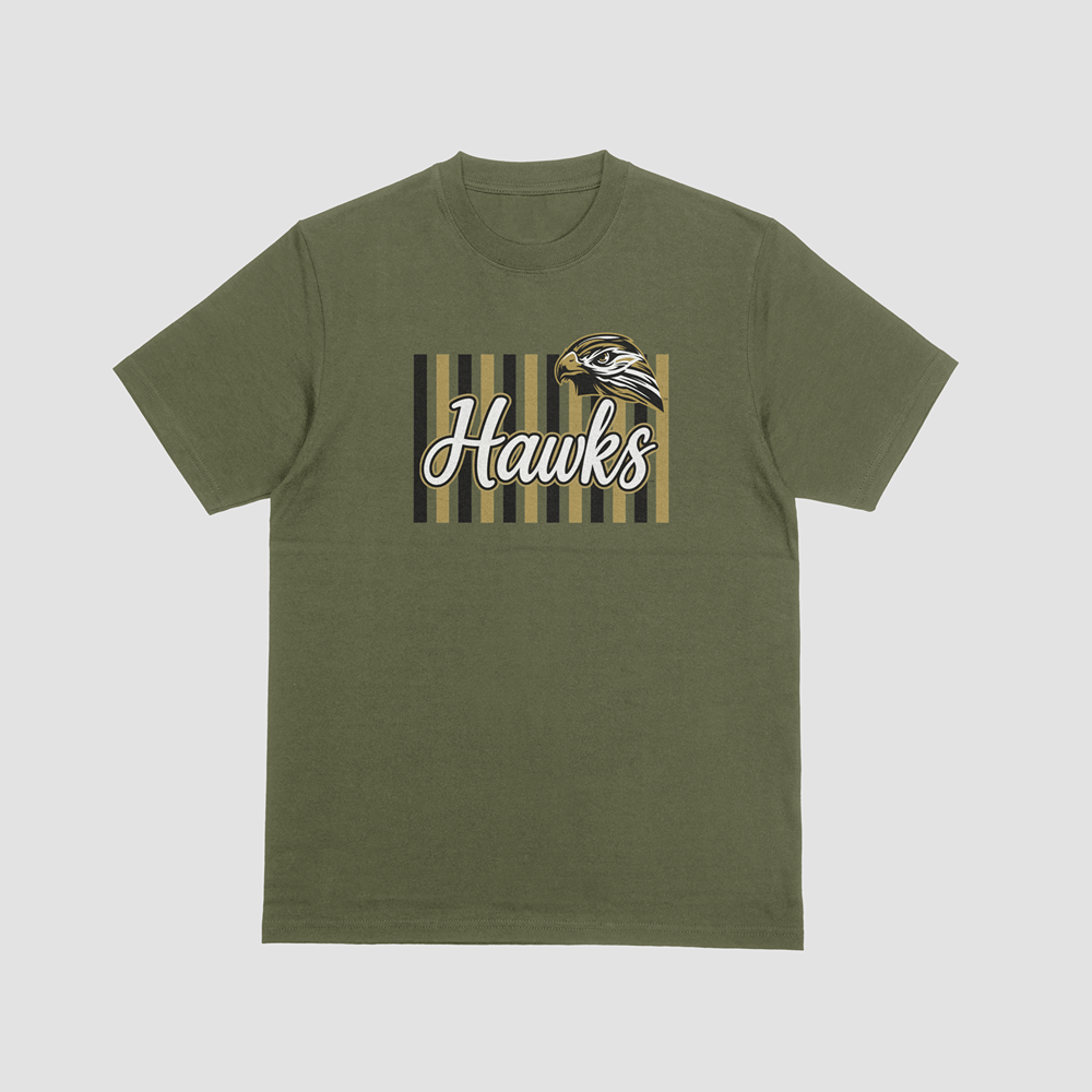 Hawks Spirit Comfort Colors T-Shirt | Personalized Horace High or Heritage