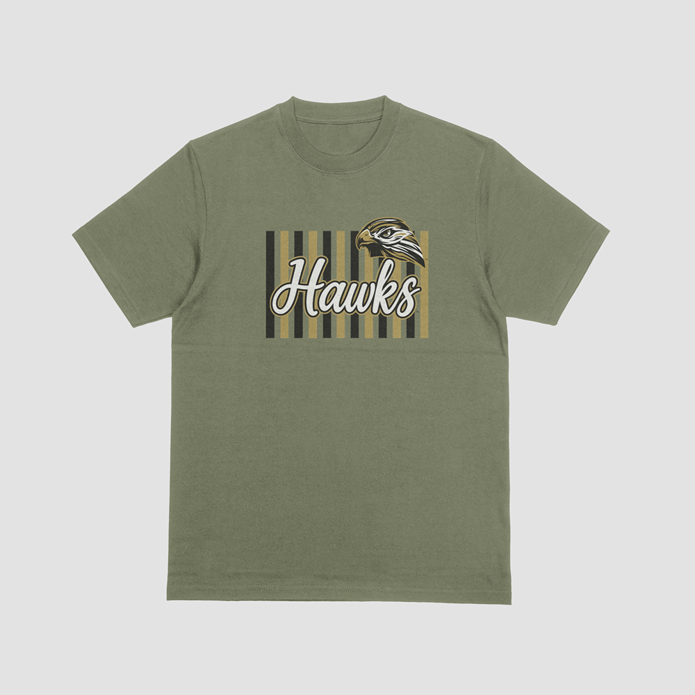 Hawks Spirit Comfort Colors T-Shirt | Personalized Horace High or Heritage