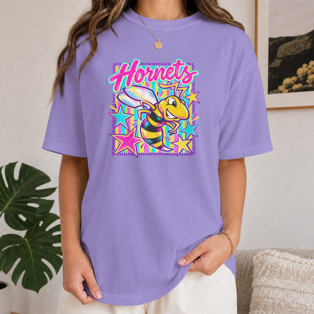Horace Hornets Bright Stars Adult Comfort Colors T-Shirt
