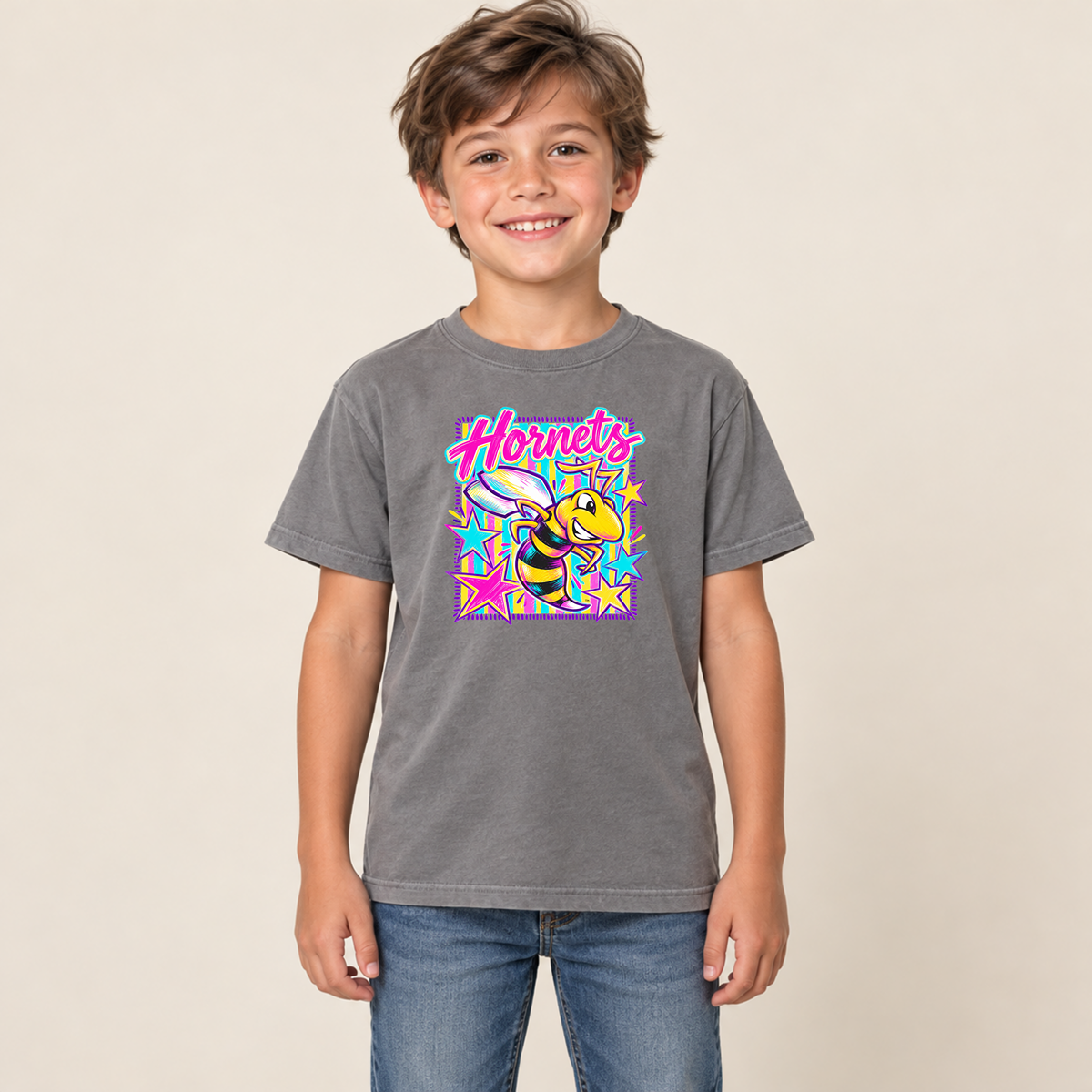 Horace Hornets Youth Stars & Stripes | Comfort Colors T-Shirt, Gildan Crewneck & Gildan Hoodie