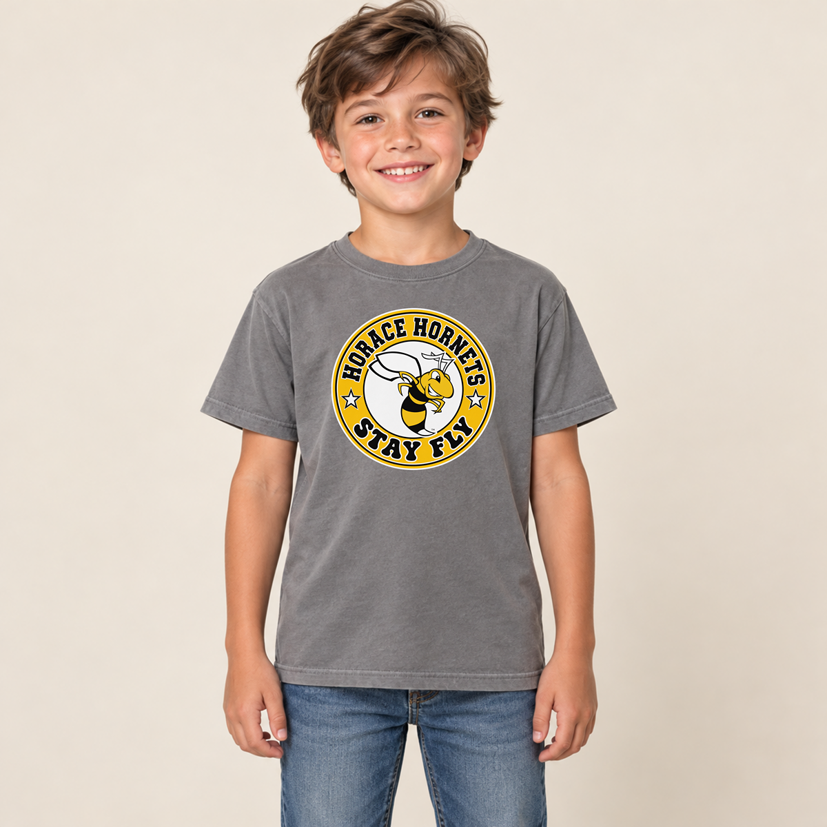 Horace Hornets Stay Fly Youth Spirit Wear | T-Shirts, Crewneck & Hoodie