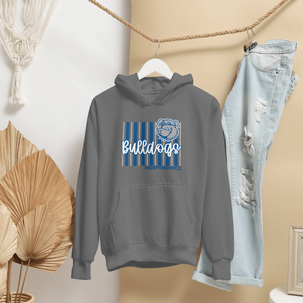 Personalized Independence Bulldogs Hoodie | Gildan 18500