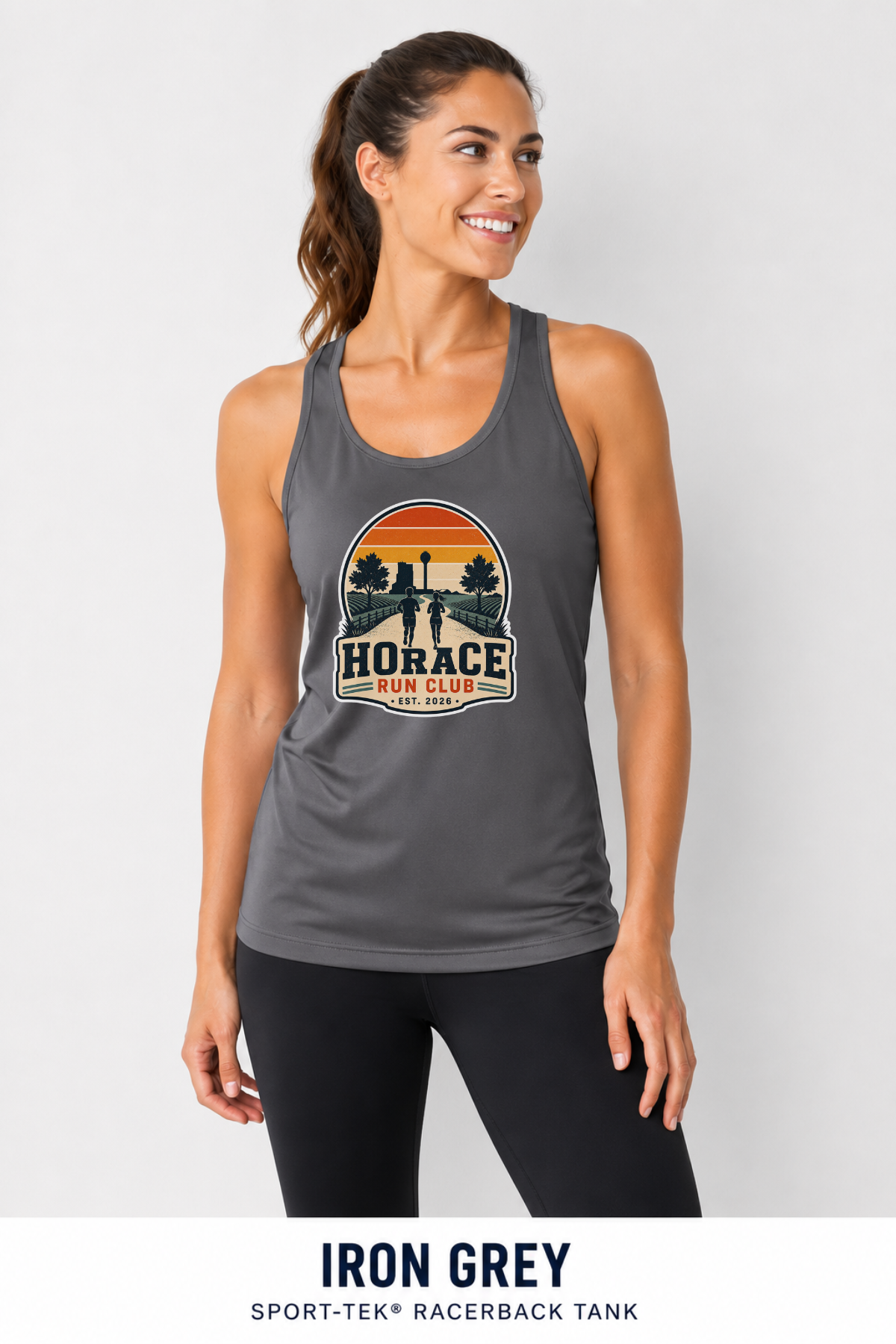Horace Run Club Women's Sport Tek Racerback Tank