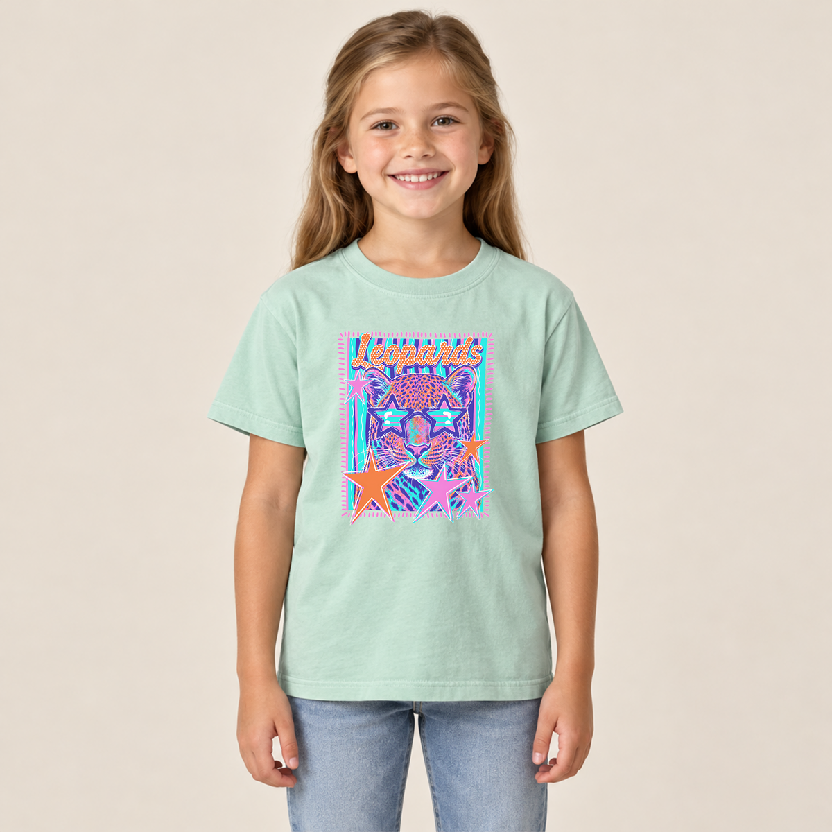 Meadowlark Leopards Bright Stars Youth | Comfort Colors Tee, Crewneck & Hoodie