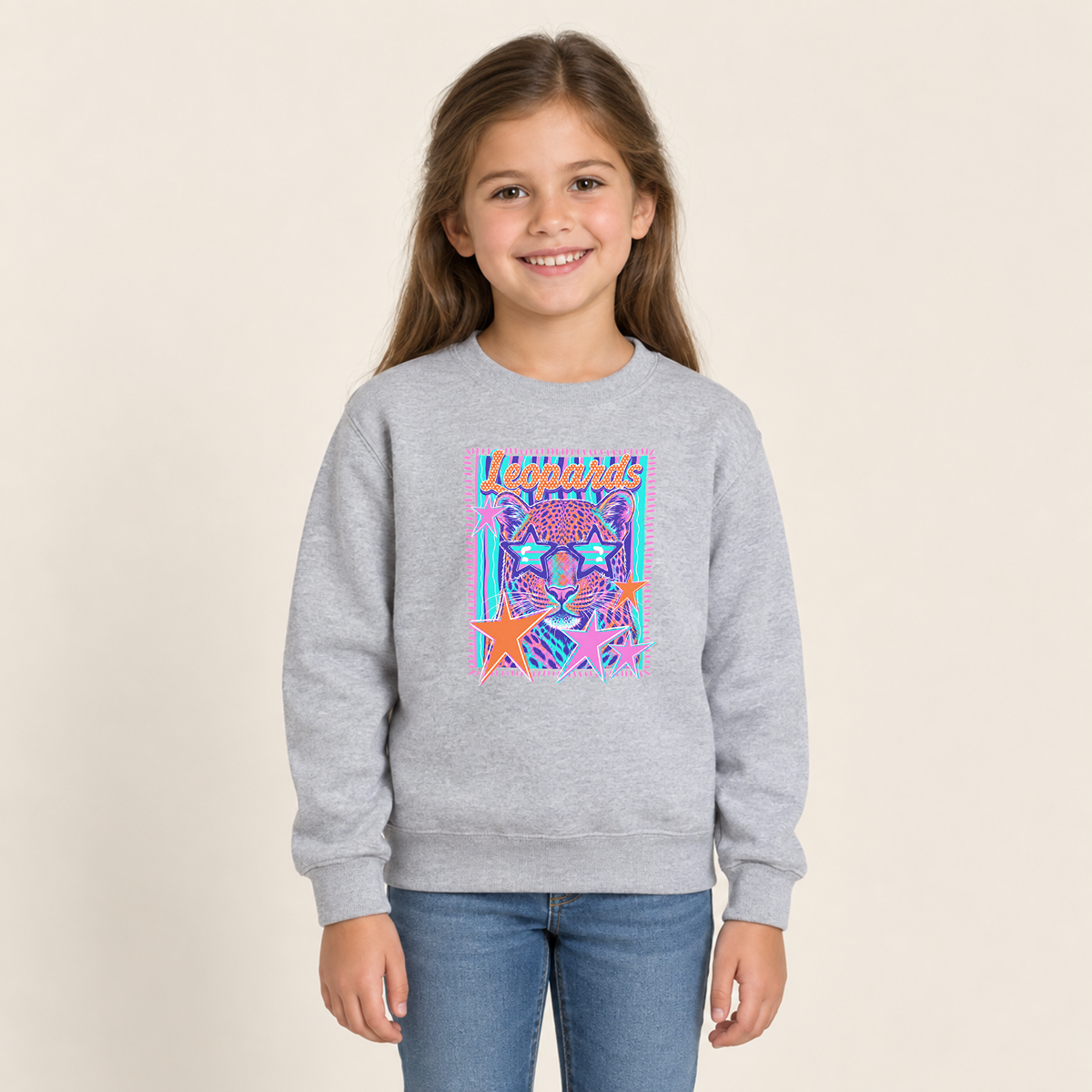 Meadowlark Leopards Bright Stars Youth | Comfort Colors Tee, Crewneck & Hoodie
