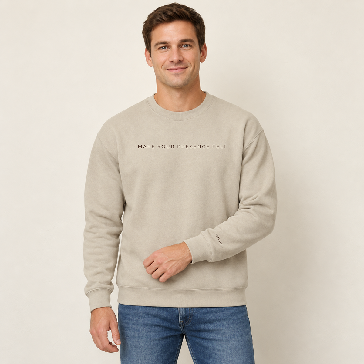 Make Your Presence Felt | District MelloFleece Crewneck