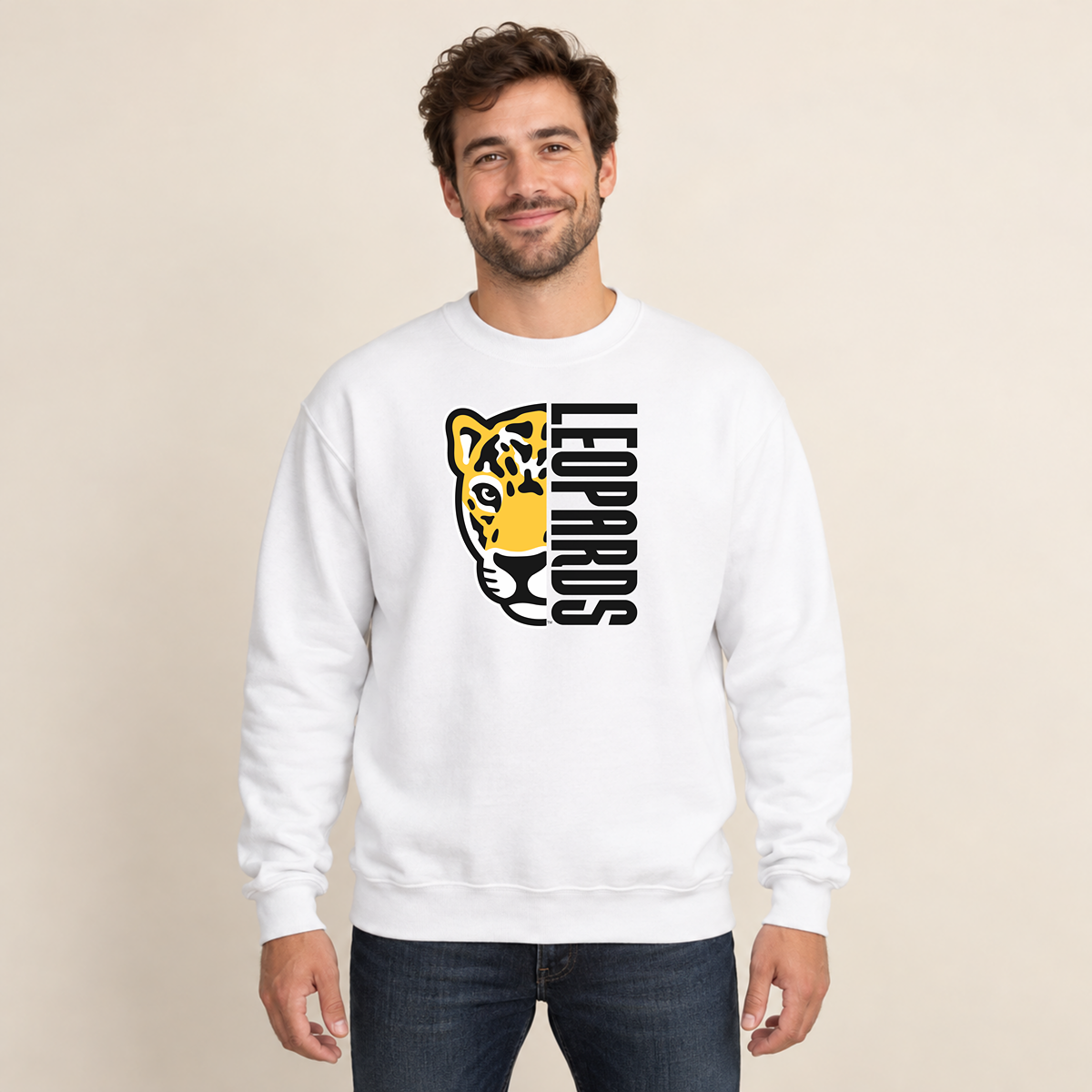 Meadowlark Leopards Half Mascot Adult Unisex | T-Shirts, Crewneck & Hoodie