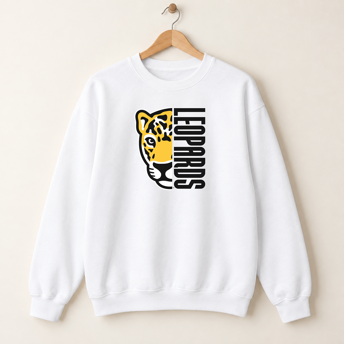 Meadowlark Leopards Half Mascot Adult Unisex | T-Shirts, Crewneck & Hoodie