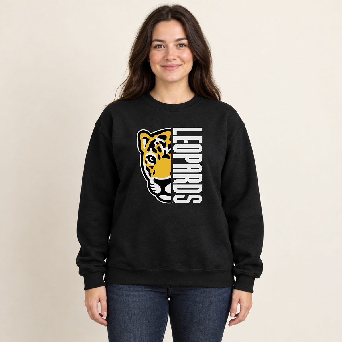 Meadowlark Leopards Half Mascot Adult Unisex | T-Shirts, Crewneck & Hoodie
