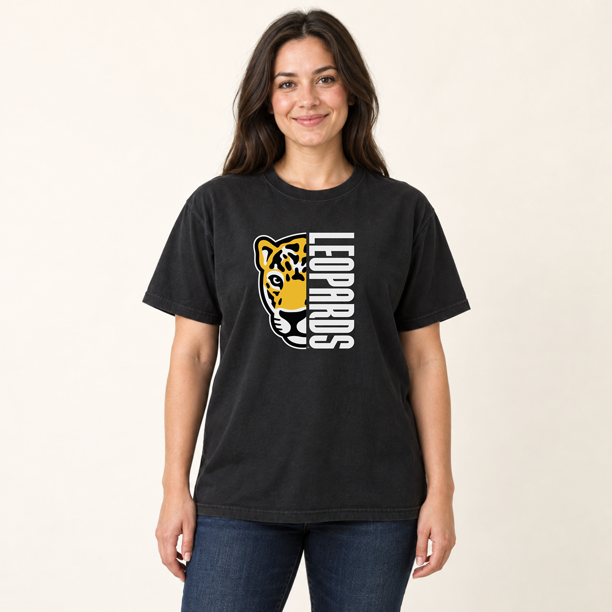 Meadowlark Leopards Half Mascot Adult Unisex | T-Shirts, Crewneck & Hoodie