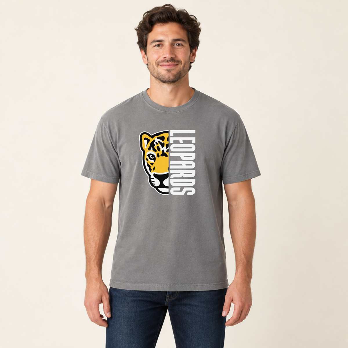 Meadowlark Leopards Half Mascot Adult Unisex | T-Shirts, Crewneck & Hoodie