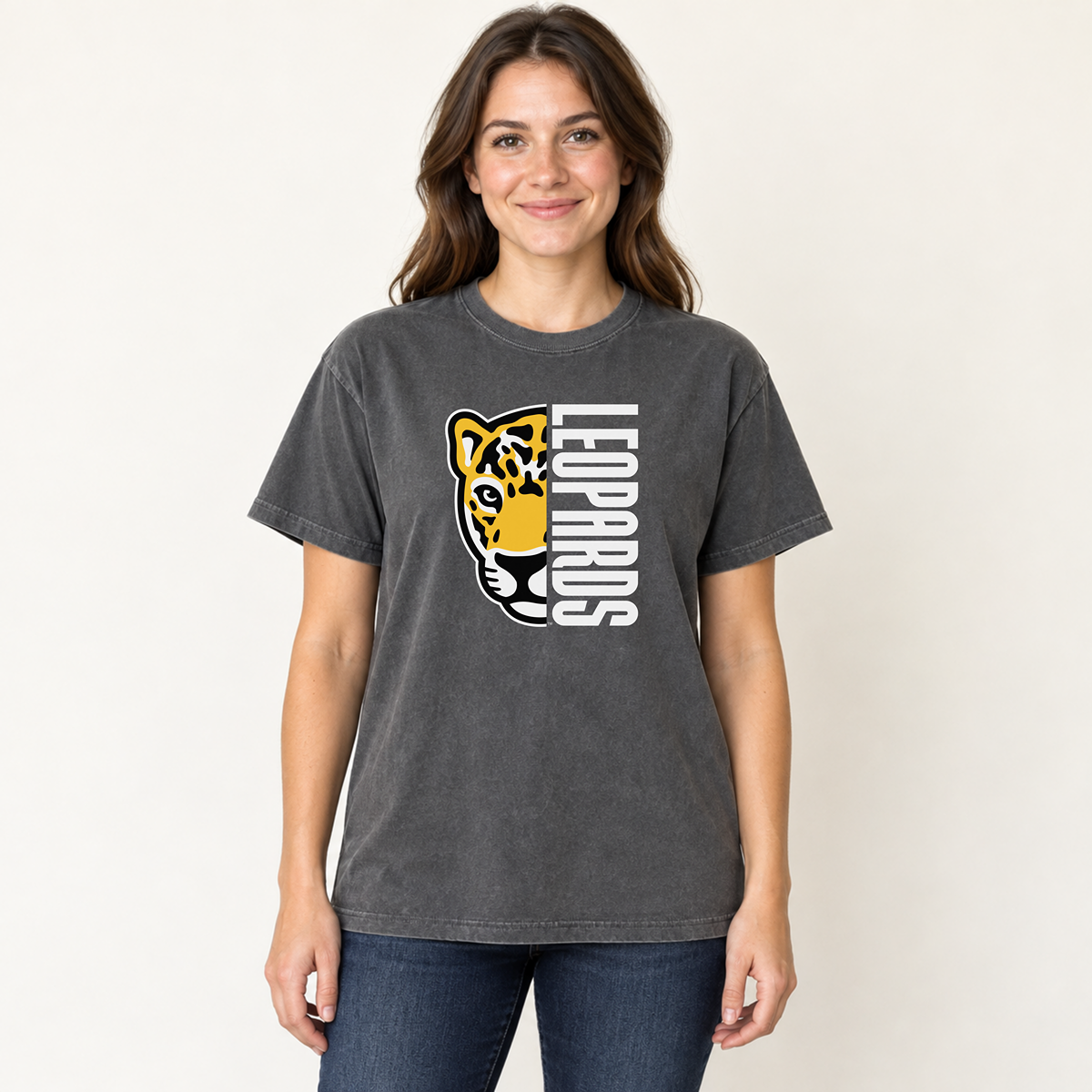 Meadowlark Leopards Half Mascot Adult Unisex | T-Shirts, Crewneck & Hoodie