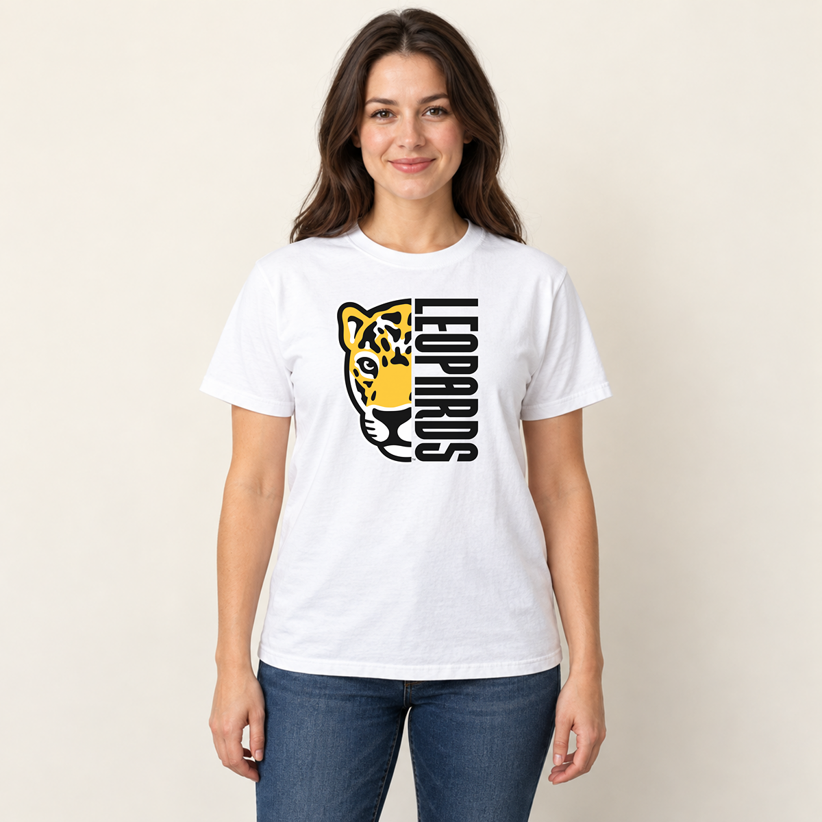 Meadowlark Leopards Half Mascot Adult Unisex | T-Shirts, Crewneck & Hoodie