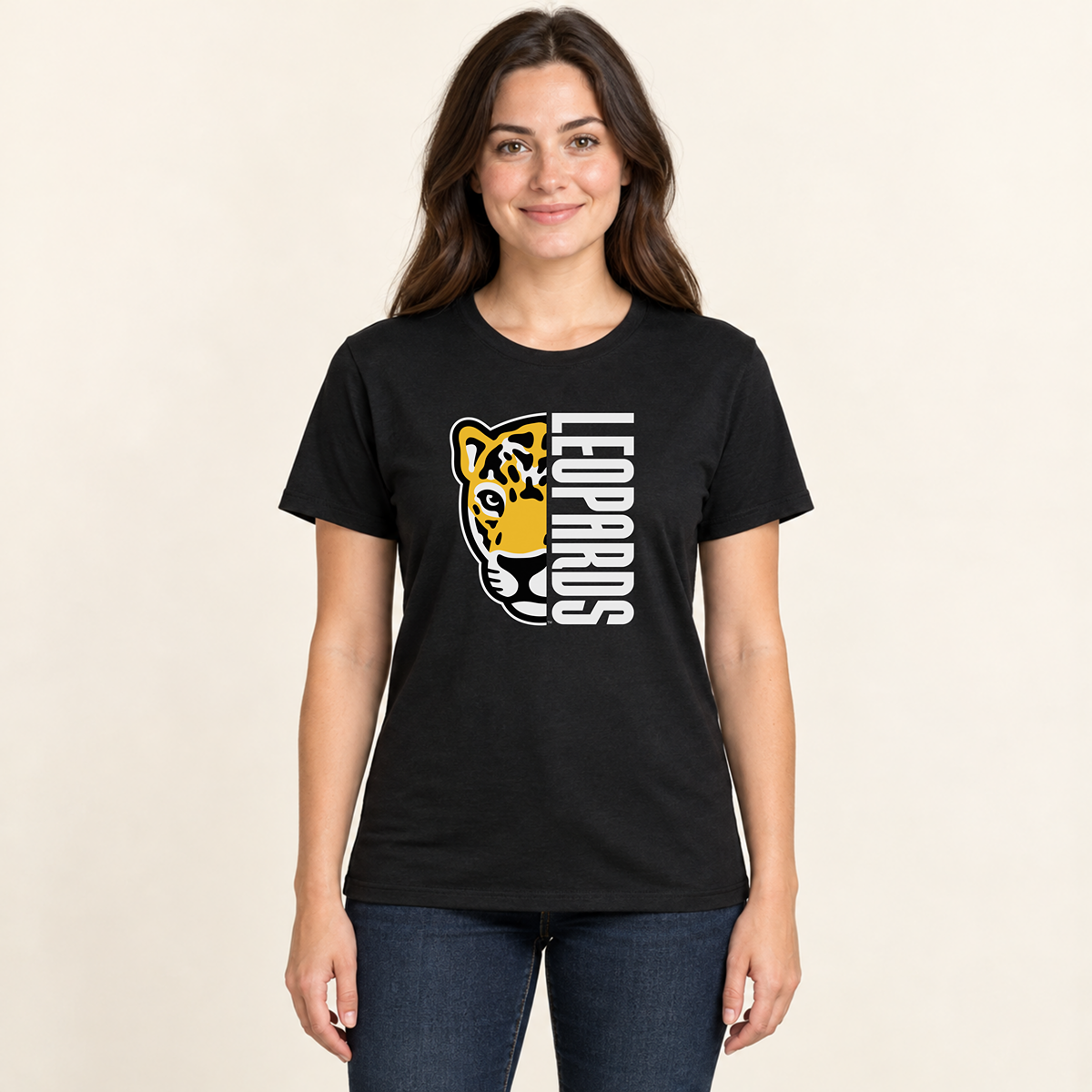 Meadowlark Leopards Half Mascot Adult Unisex | T-Shirts, Crewneck & Hoodie