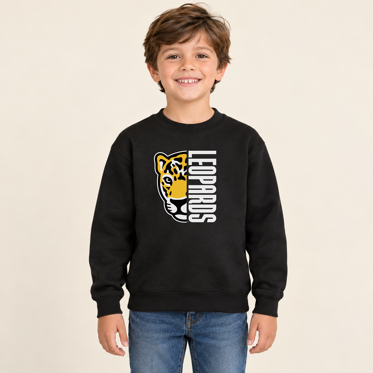 Meadowlark Leopards Half Mascot Youth | T-Shirts, Crewneck & Hoodie